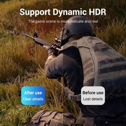 Buy Vention DisplayPort Cable - HCCBG - DP1.4 8K60Hz Braided 1.5m in Cyprus, Nicosia, Limassol, Larnaka, Pafos