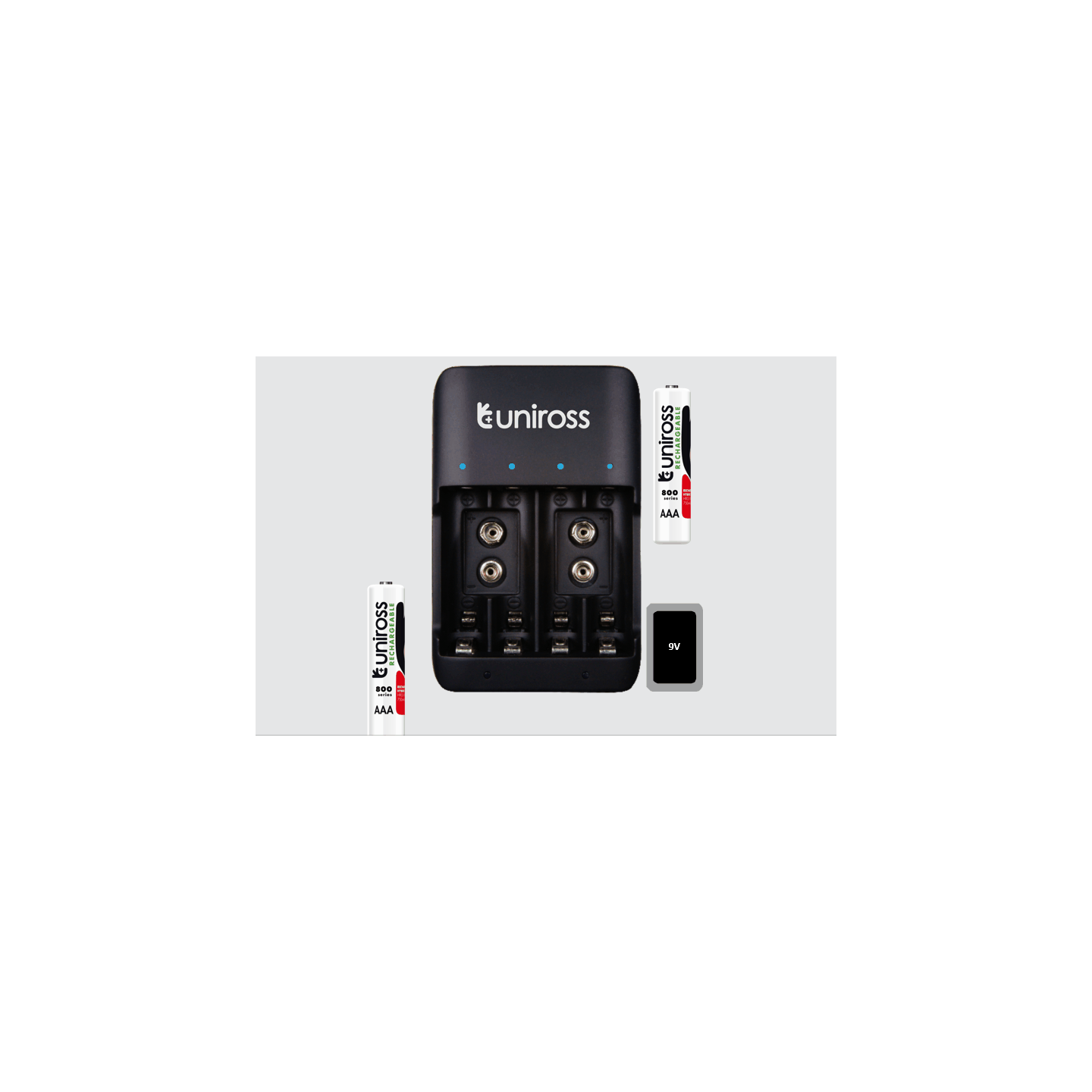 Uniross USB Compact Multi Charger - UCU004A - with 4x AA 2100 Batteries — Buy in Cyprus with Fast Delivery