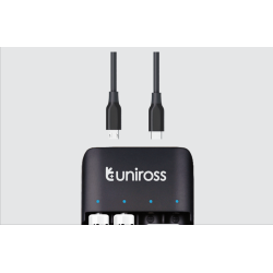 Buy Uniross USB Compact Multi Charger - UCU004A - with 4x AA 2100 Batteries in Cyprus, Nicosia, Limassol, Larnaka, Pafos
