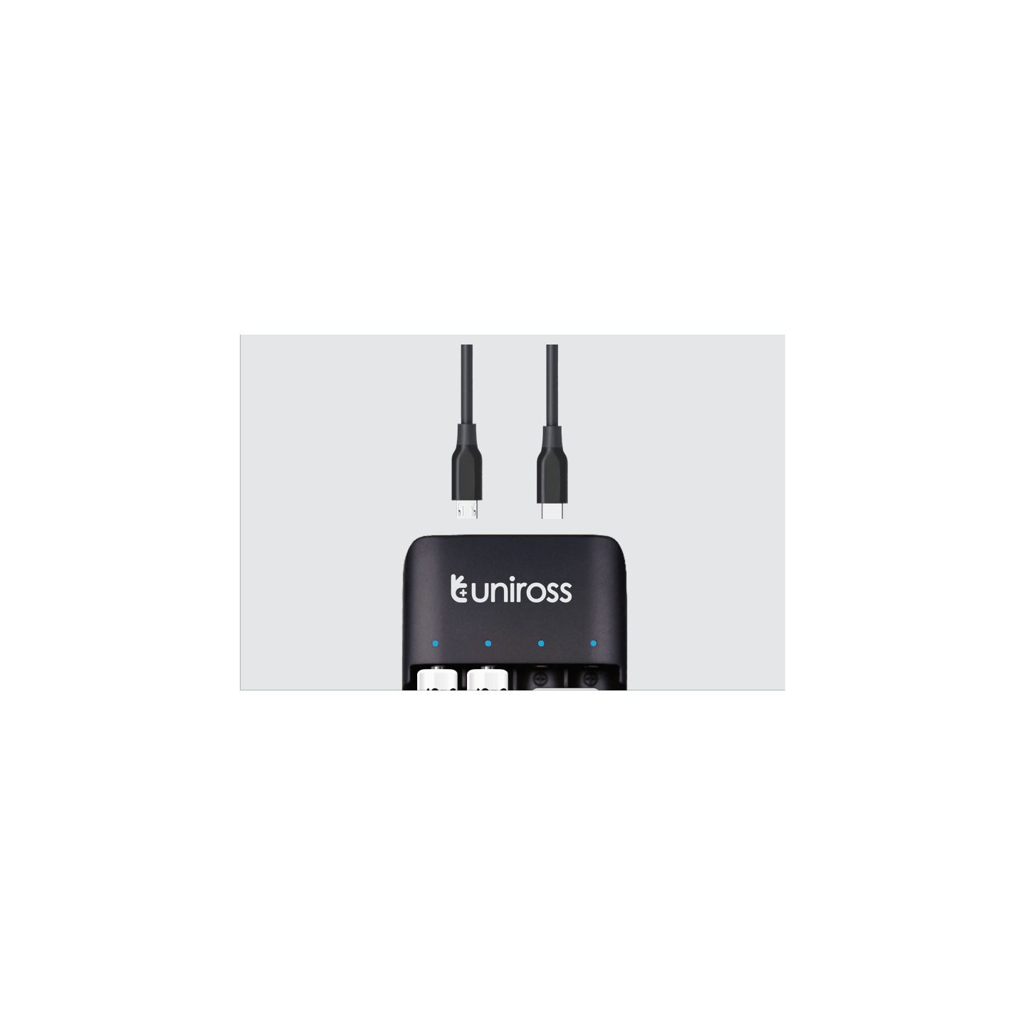 Uniross USB Compact Multi Charger - UCU004A - with 4x AA 2100 Batteries — Buy in Cyprus with Fast Delivery