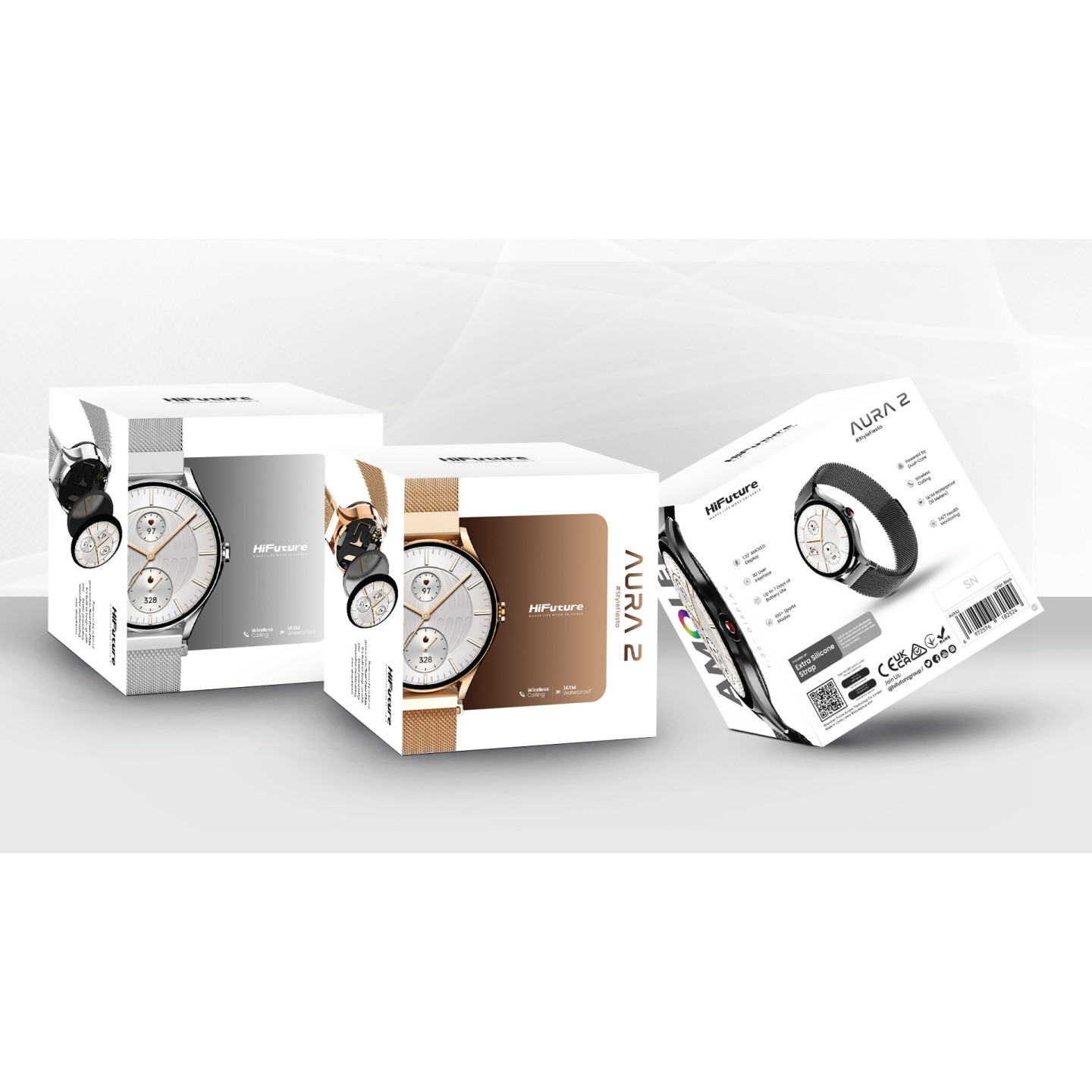 HiFuture Lifestyle SmartWatch - AURA 2 - Rose Gold — Buy in Cyprus with Fast Delivery