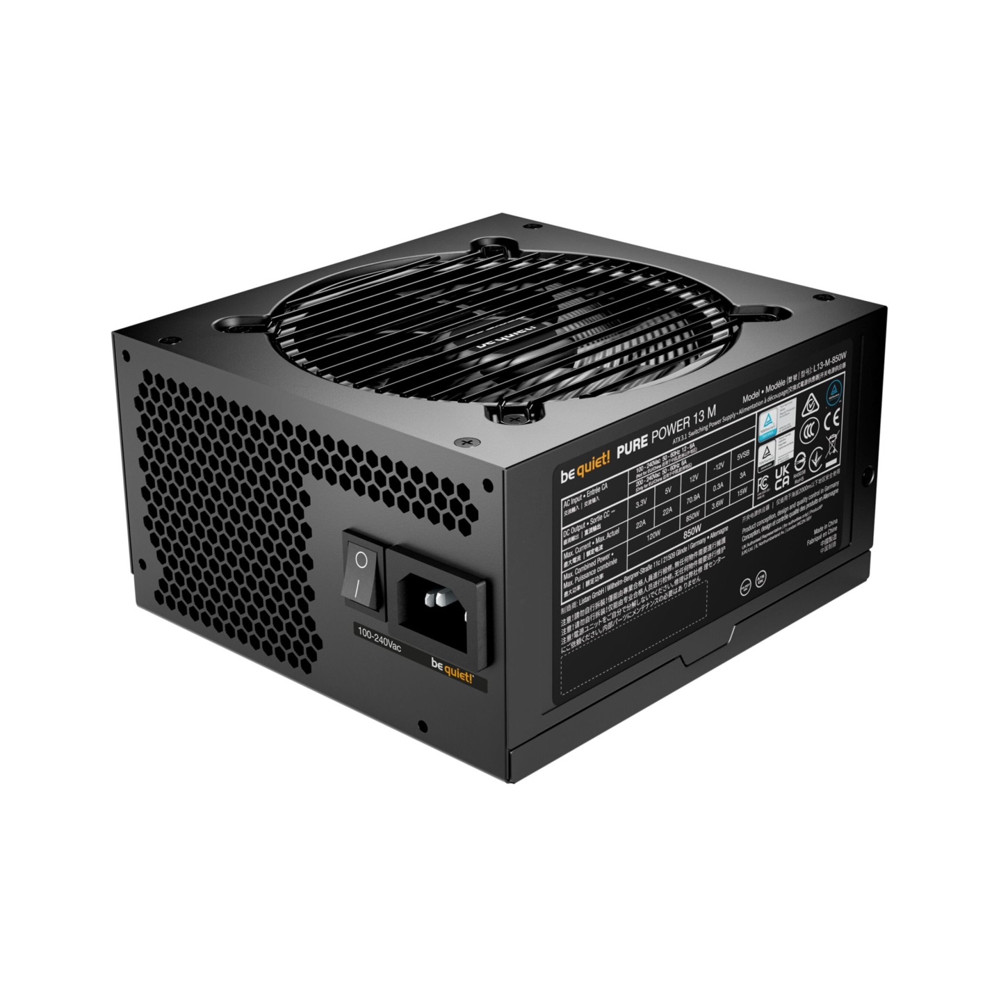 be quiet! Pure Power 13 M 850W BP027EU - ATX 3.1 80+ Gold Fully Modular (Boxed) — Buy in Cyprus with Fast Delivery