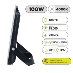 Buy GBC ON LED NIGHT PRO 100 LED Floodlight - 4000K Cool White - 100W - Black in Cyprus, Nicosia, Limassol, Larnaka, Pafos