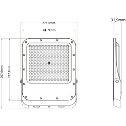 Buy GBC ON LED NIGHT PRO 100 LED Floodlight - 4000K Cool White - 100W - Black in Cyprus, Nicosia, Limassol, Larnaka, Pafos