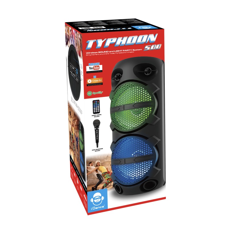 Buy iDance Portable Speaker with Microphone & Remote - Typhoon 500 - Portable Sp... in Cyprus, Nicosia, Limassol, Larnaka, Pafos