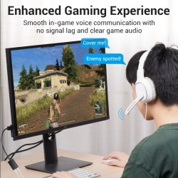 Buy Vention Audio Converter - CDYBF - USB-A to 2x3.5mm 1.0m Cable in Cyprus, Nicosia, Limassol, Larnaka, Pafos