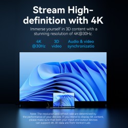 Buy Vention DisplayPort to HDMI Cable 4K30Hz 1.0m PVC - HFOBF - DisplayPort to H... in Cyprus, Nicosia, Limassol, Larnaka, Pafos