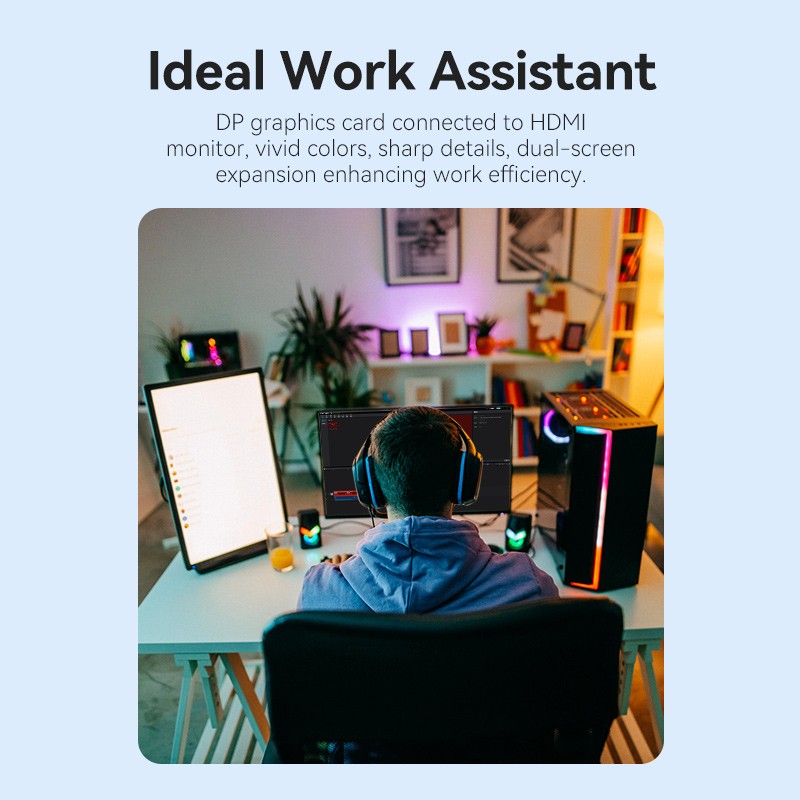 Buy Vention DisplayPort to HDMI Cable 4K30Hz 1.0m PVC - HFOBF - DisplayPort to H... in Cyprus, Nicosia, Limassol, Larnaka, Pafos