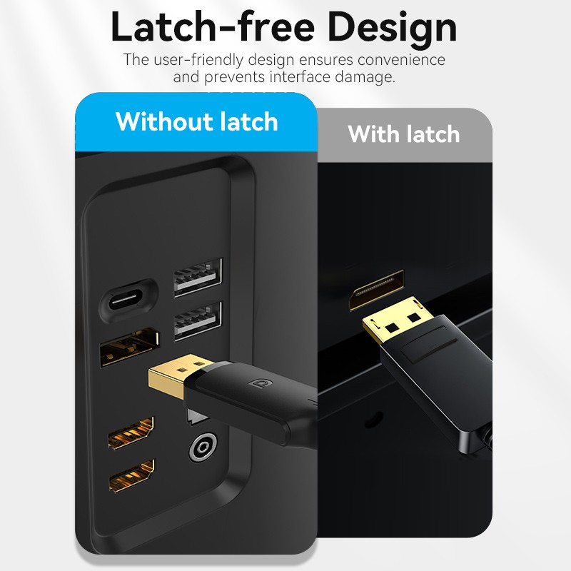 Buy Vention DisplayPort to HDMI Cable 4K30Hz 1.0m PVC - HFOBF - DisplayPort to H... in Cyprus, Nicosia, Limassol, Larnaka, Pafos