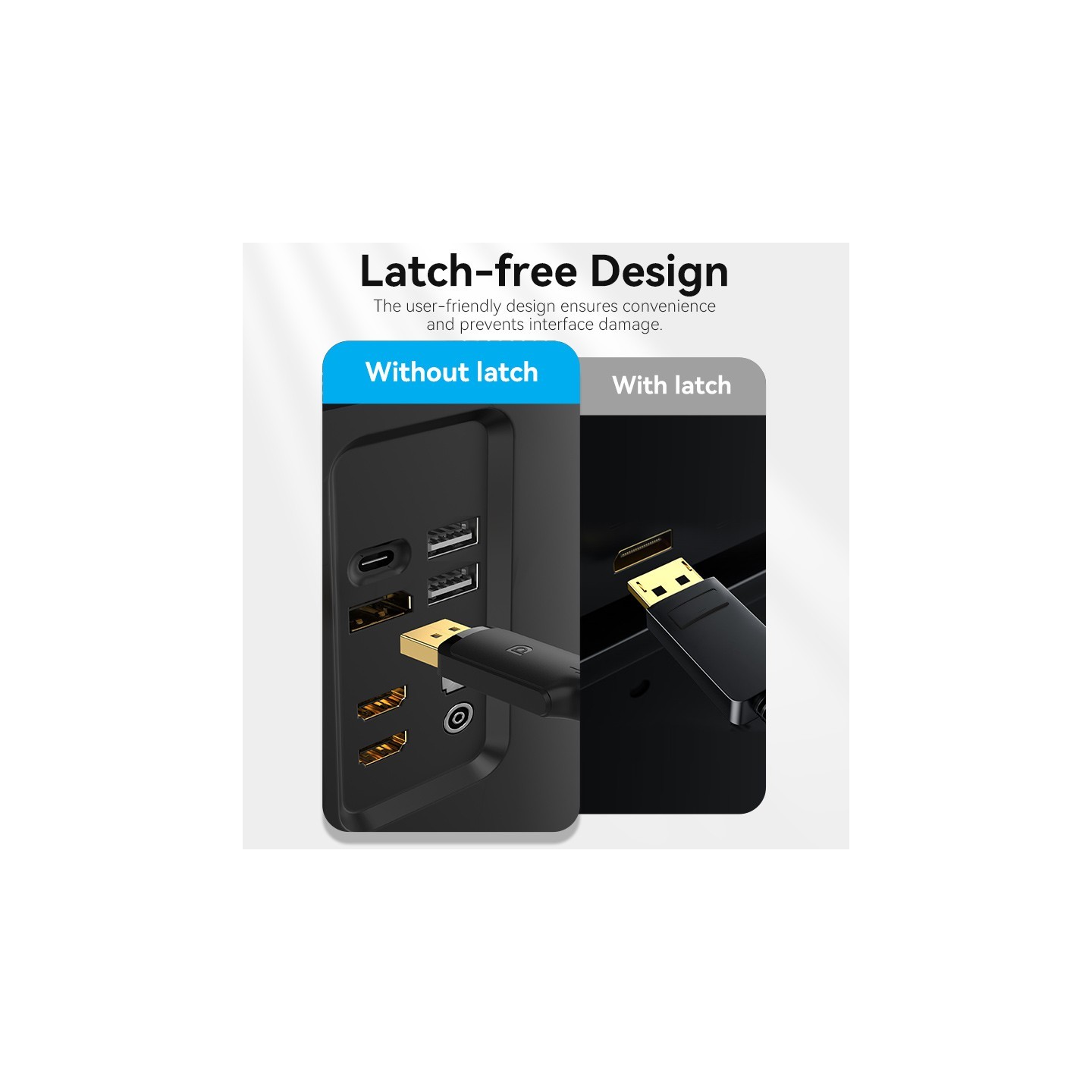 Vention DisplayPort to HDMI Cable 4K30Hz 1.0m PVC - HFOBF - DisplayPort to HDMI Cable 4K30Hz 1.0m PVC