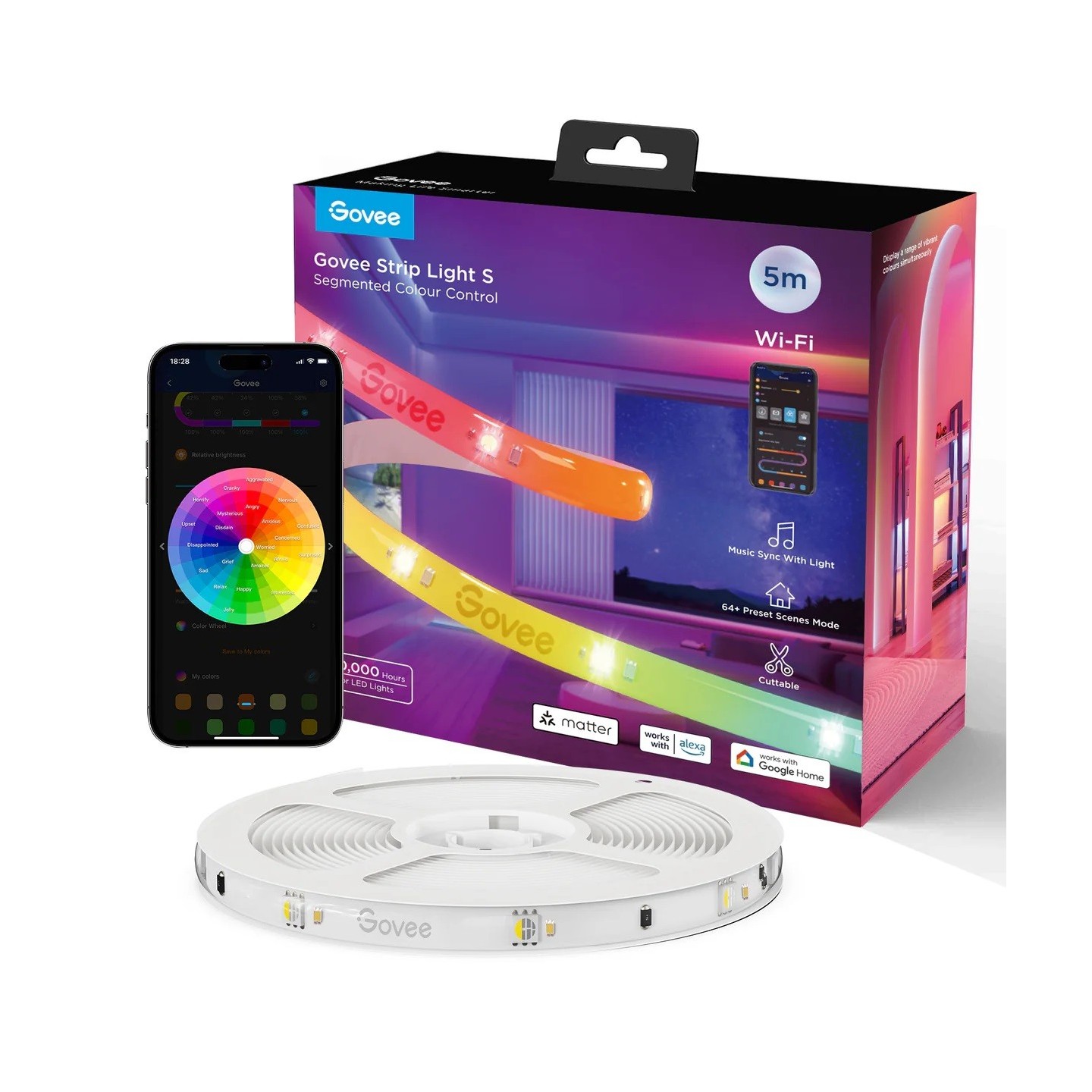 Govee LED Light Strip - RGBIC Smart WiFi & BT with Protective Coating 10m (Matter) — Buy in Cyprus with Fast Delivery