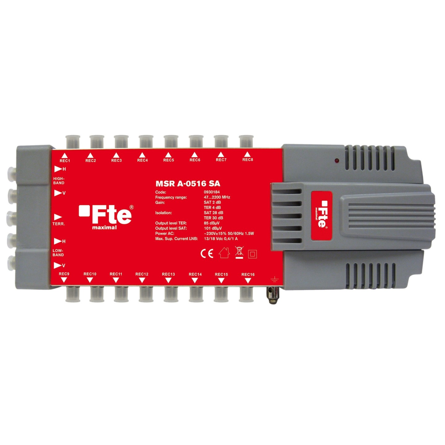 FTE Multiswitch - MSRA0516 - 5 16 Active Sat Ter Multiswitch — Buy in Cyprus with Fast Delivery