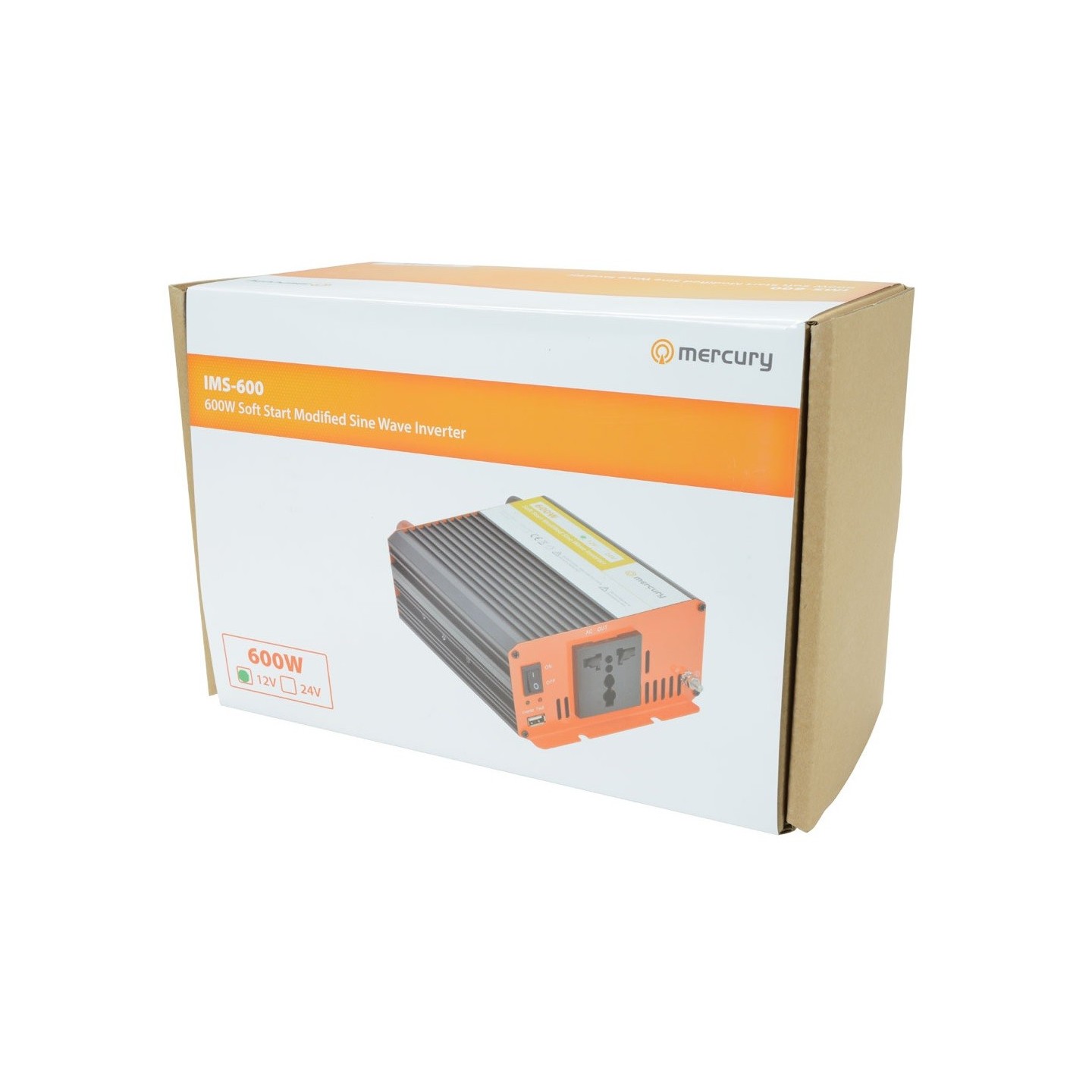 Mercury Inverter - IMS600-12 - 12VDC 600W Inverter + USB 652.004UK — Buy in Cyprus with Fast Delivery