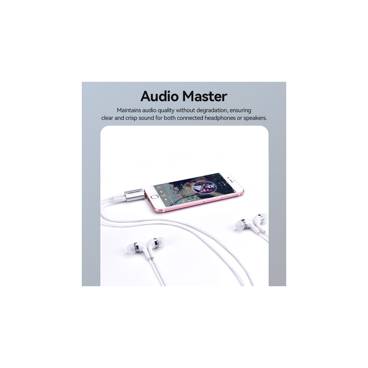 Vention Audio Converter - BDAW0 - 3.5mm Male to 2x3.5mm Female Adaptor — Buy in Cyprus with Fast Delivery