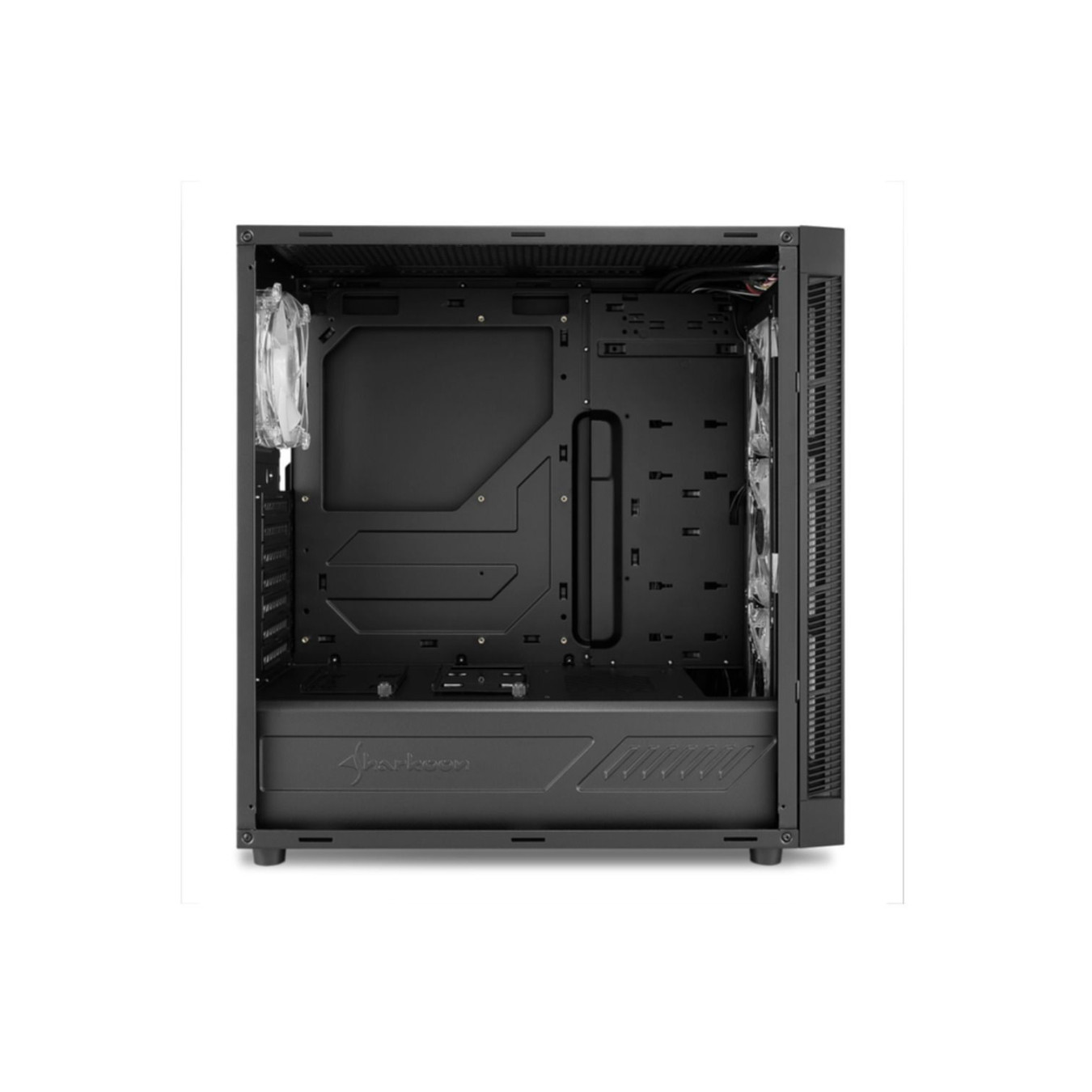 Sharkoon TG5 Pro RGB - Mid Tower PC Case - Black, Tempered Glass, Front RGB, Supports ATX/mATX/Mini-ITX