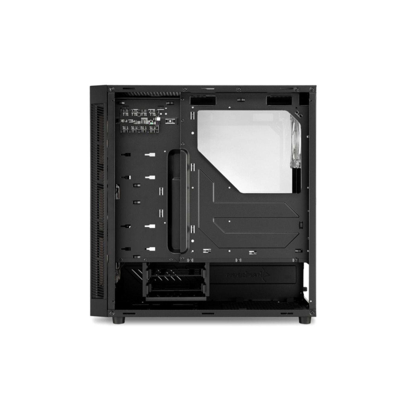 Sharkoon TG5 Pro RGB - Mid Tower PC Case - Black, Tempered Glass, Front RGB, Supports ATX/mATX/Mini-ITX