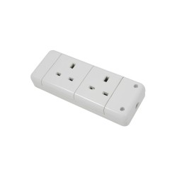 Buy Mercury 2 Gang Trailing Socket - 429.858UK - 2 Gang Trailing Socket in Cyprus, Nicosia, Limassol, Larnaka, Pafos