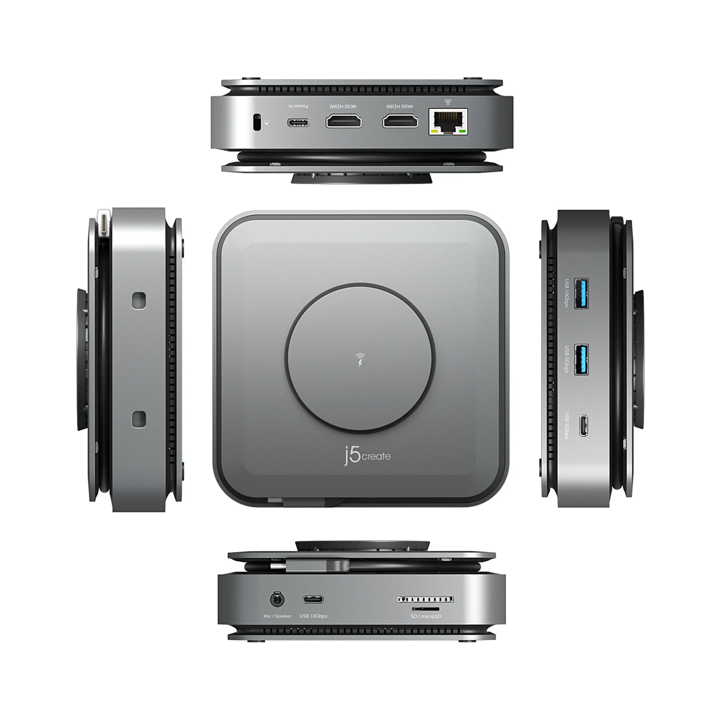 j5create JCD3199 USB-C Dual 4K Dock with Wireless Charger for MacBook M3 — Armenius Store Cyprus