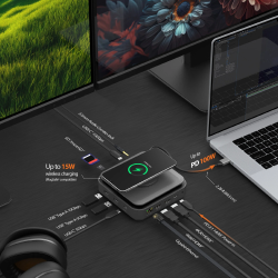 j5create JCD3199 USB-C Dual 4K Dock with Wireless Charger for MacBook M3 — Armenius Store Cyprus