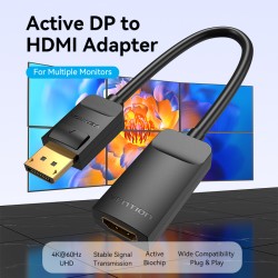 Buy Vention DisplayPort to HDMI Adaptor - HBZBB - DisplayPort to HDMI Adaptor Ma... in Cyprus, Nicosia, Limassol, Larnaka, Pafos