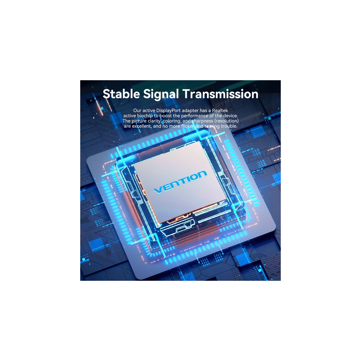 Vention DisplayPort to HDMI Adaptor - HBZBB - DisplayPort to HDMI Adaptor Male to Female 4K60Hz 0.15M