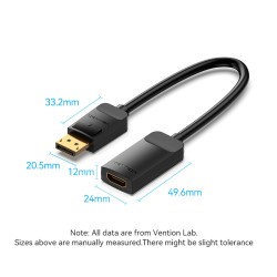 Buy Vention DisplayPort to HDMI Adaptor - HBZBB - DisplayPort to HDMI Adaptor Ma... in Cyprus, Nicosia, Limassol, Larnaka, Pafos
