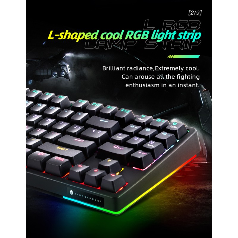 Buy Thunderobot Black Mechanical Gaming Keyboard - KG3089R - 89 Blue Switch Keys in Cyprus, Nicosia, Limassol, Larnaka, Pafos