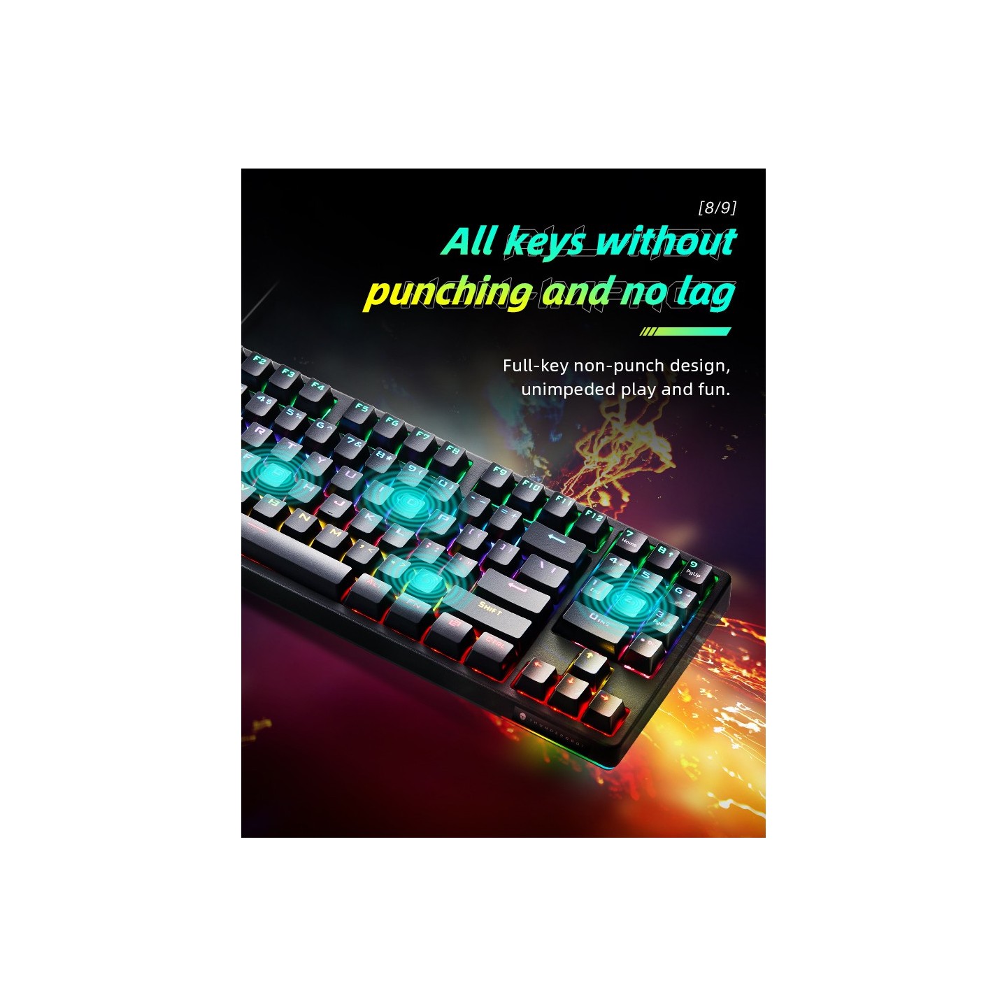 Thunderobot KG3089R 89-Key Blue Switch Mechanical Gaming Keyboard (Boxed) — Buy in Cyprus with Fast Delivery