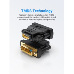 Buy Vention HDMI Female to DVI 24+1 Male Adaptor (Dual Direction) - ECDB0 - HDMI... in Cyprus, Nicosia, Limassol, Larnaka, Pafos