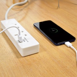 Buy Mercury 2-Gang Surge - 429.768UK - 2m 1xUSB Port in Cyprus, Nicosia, Limassol, Larnaka, Pafos