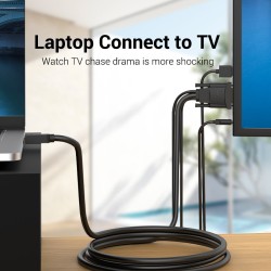 Buy Vention HDMI Cable to VGA+Audio & USB Power - ABIBH - HDMI Cable to VGA+Audi... in Cyprus, Nicosia, Limassol, Larnaka, Pafos