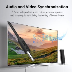 Buy Vention HDMI Cable to VGA+Audio & USB Power - ABIBH - HDMI Cable to VGA+Audi... in Cyprus, Nicosia, Limassol, Larnaka, Pafos