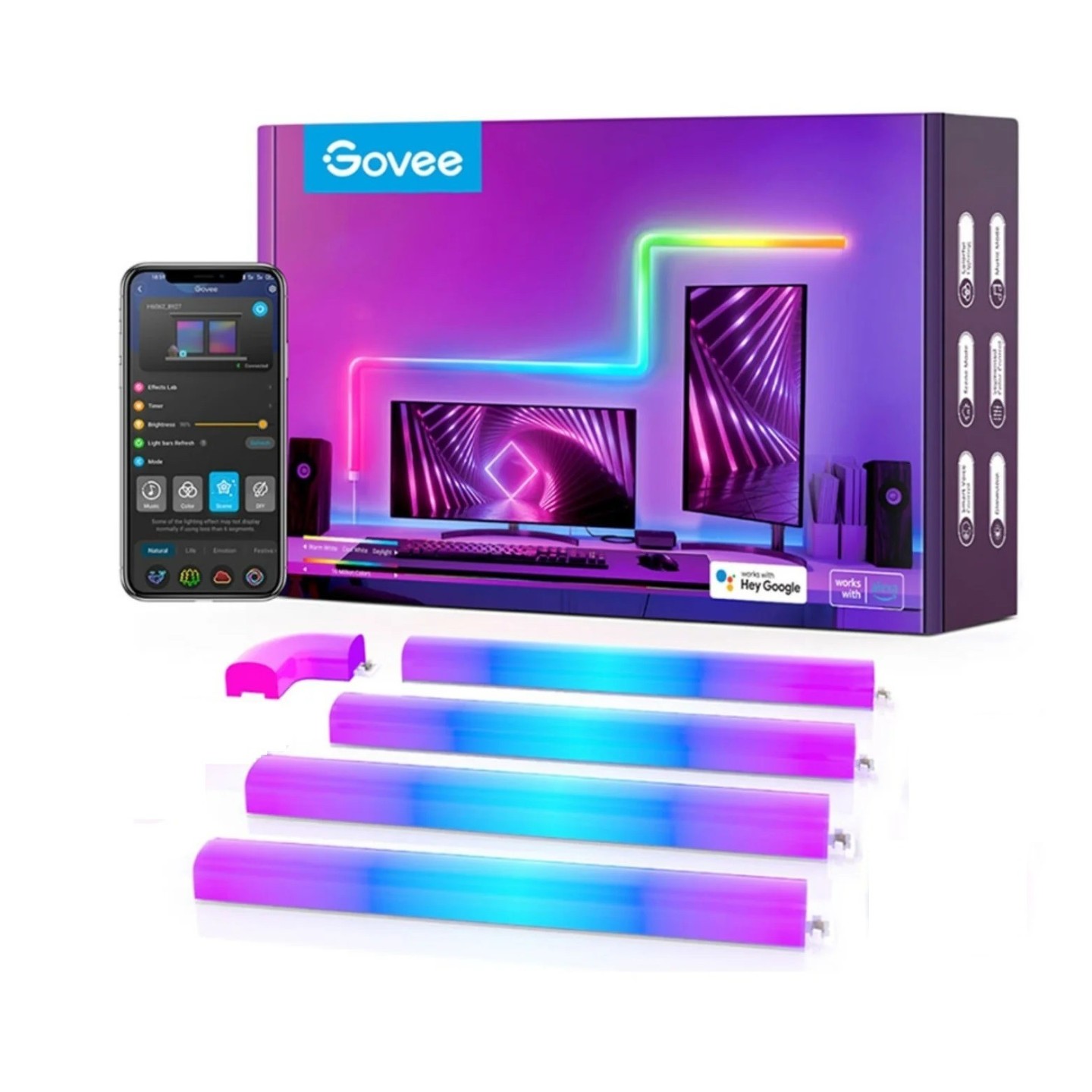 Govee Glide Wall Light - B6062C01 - (4+1) — Buy in Cyprus with Fast Delivery