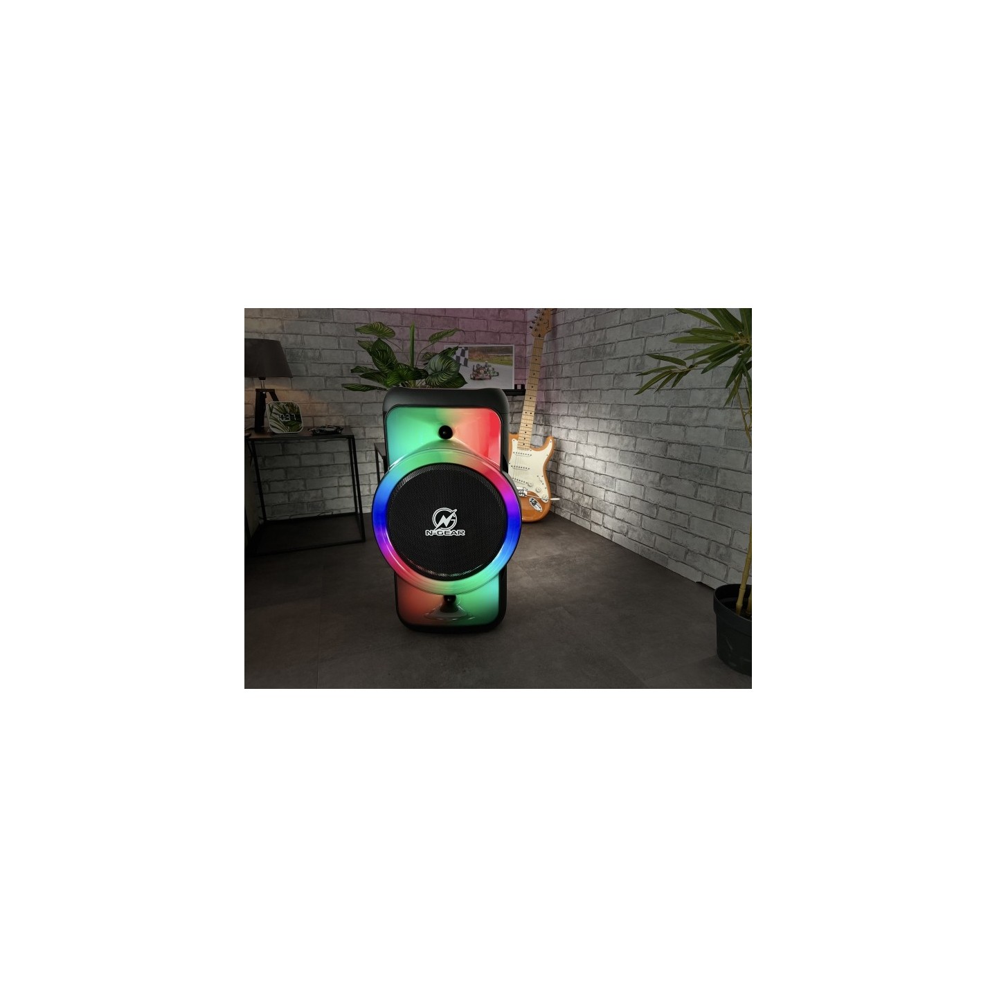 N-Gear Portable Karaoke Speaker with Lights - JUKE 12 LPG - Portable Karaoke Speaker with Lights
