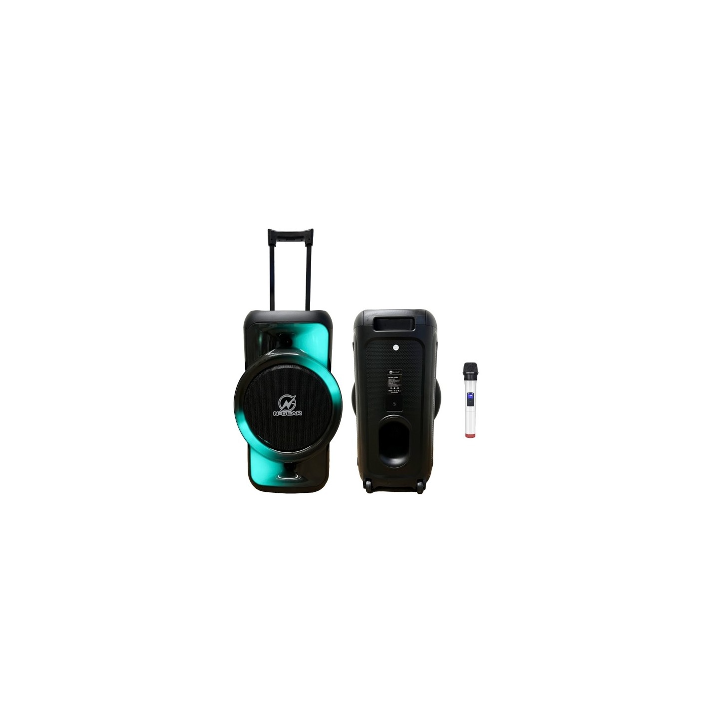 N-Gear Portable Karaoke Speaker with Lights - JUKE 12 LPG - Portable Karaoke Speaker with Lights