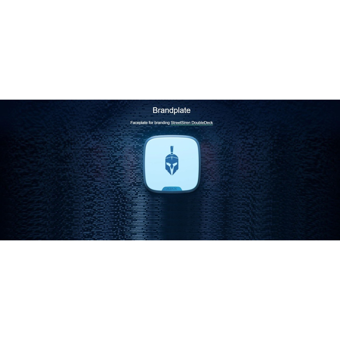 AJAX BrandPlate - Wireless Outdoor White — Buy in Cyprus with Fast Delivery