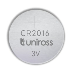 Buy Uniross Button Cell Lithium Battery (5pack) - CR2016 - 5pack in Cyprus, Nicosia, Limassol, Larnaka, Pafos
