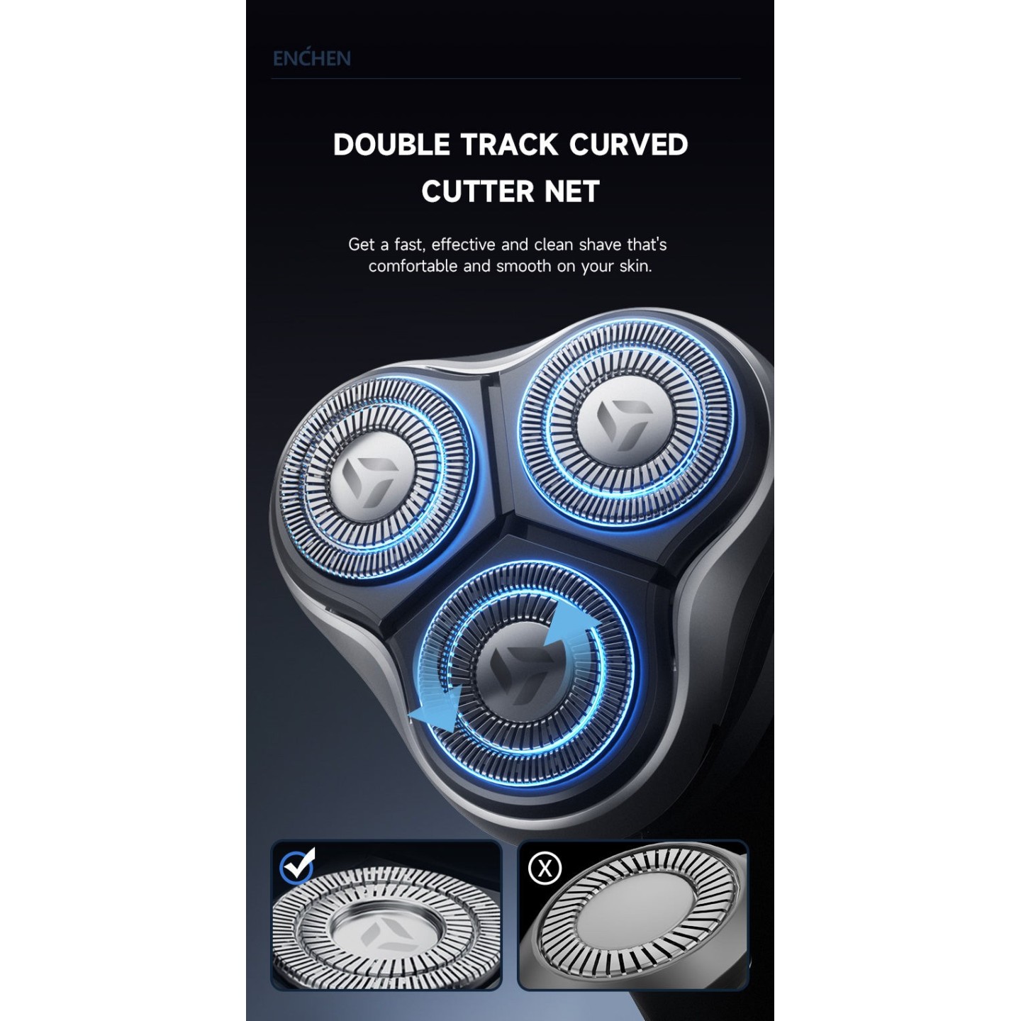 Enchen Shaver - BLACKSTONE MAX USB-C 600mAh — Buy in Cyprus with Fast Delivery