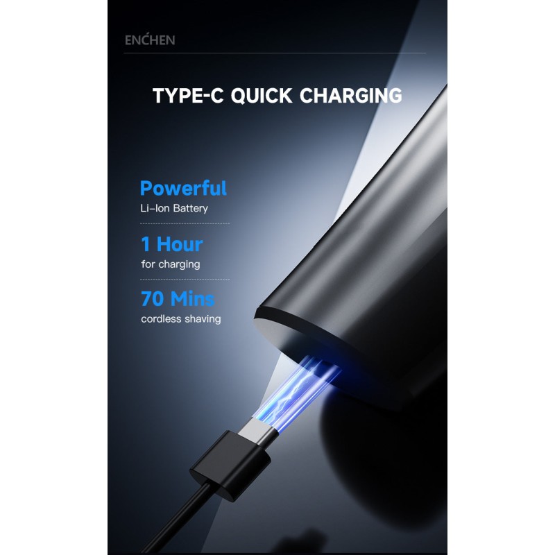 Buy Enchen Shaver - BLACKSTONE MAX USB-C 600mAh in Cyprus, Nicosia, Limassol, Larnaka, Pafos