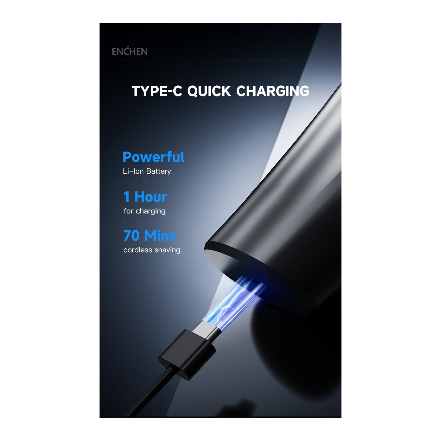 Enchen Shaver - BLACKSTONE MAX USB-C 600mAh — Buy in Cyprus with Fast Delivery
