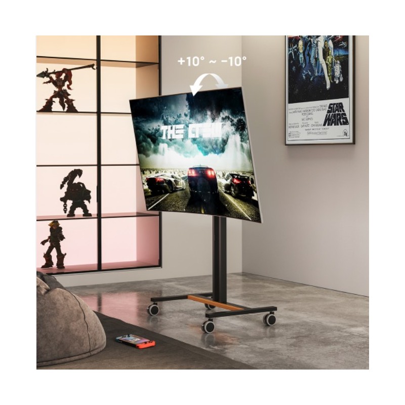 Buy Brateck TV Trolley - FS47-44T-01W - 40x40, 1.25m, 35kg in Cyprus, Nicosia, Limassol, Larnaka, Pafos