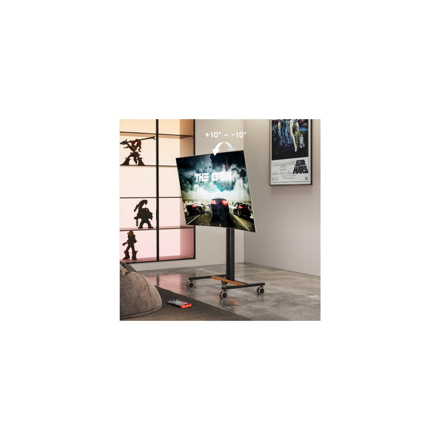 Brateck TV Trolley - FS47-44T-01W - 40x40, 1.25m, 35kg — Buy in Cyprus with Fast Delivery