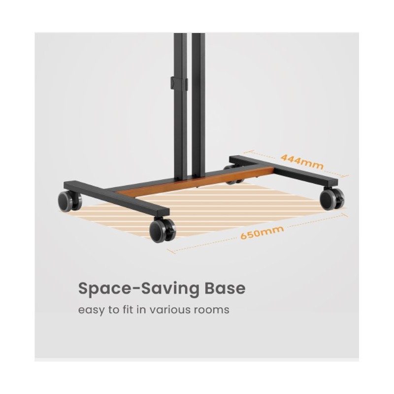 Buy Brateck TV Trolley - FS47-44T-01W - 40x40, 1.25m, 35kg in Cyprus, Nicosia, Limassol, Larnaka, Pafos