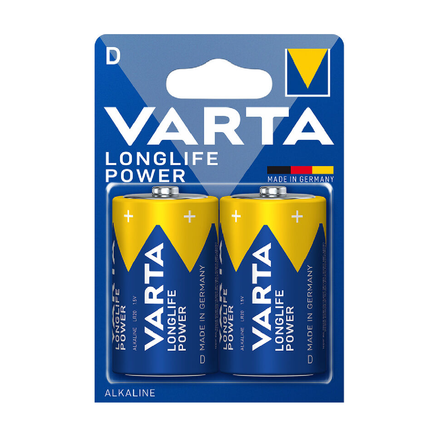 Varta Alkaline - D 2pcs Longlife Power — Buy in Cyprus with Fast Delivery