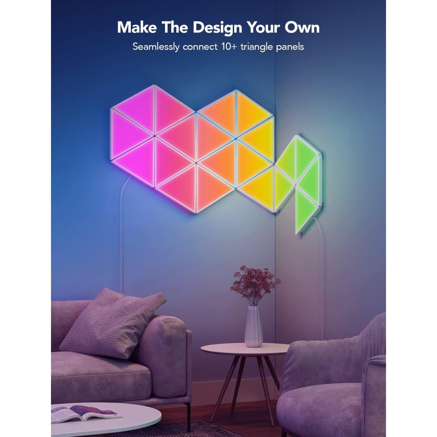 Govee Gaming Wall Glide Triangle Light Panels - B6067 - 10pack — Buy in Cyprus with Fast Delivery