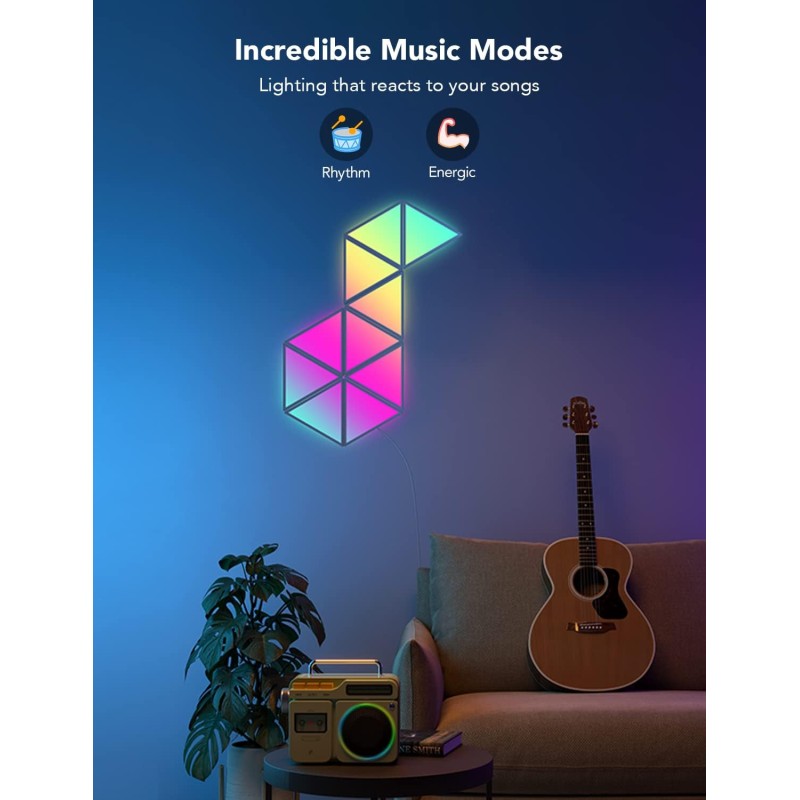 Buy Govee Gaming Wall Glide Triangle Light Panels - B6067 - 10pack in Cyprus, Nicosia, Limassol, Larnaka, Pafos