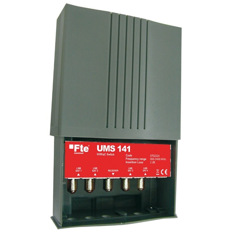 Buy FTE DiSEqC Switch - UMS141 - 4-1 in Cyprus, Nicosia, Limassol, Larnaka, Pafos