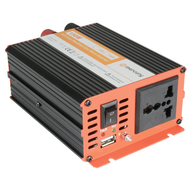 Buy Mercury Inverter - IMS150-12 - 12VDC 150W Inverter + USB in Cyprus, Nicosia, Limassol, Larnaka, Pafos