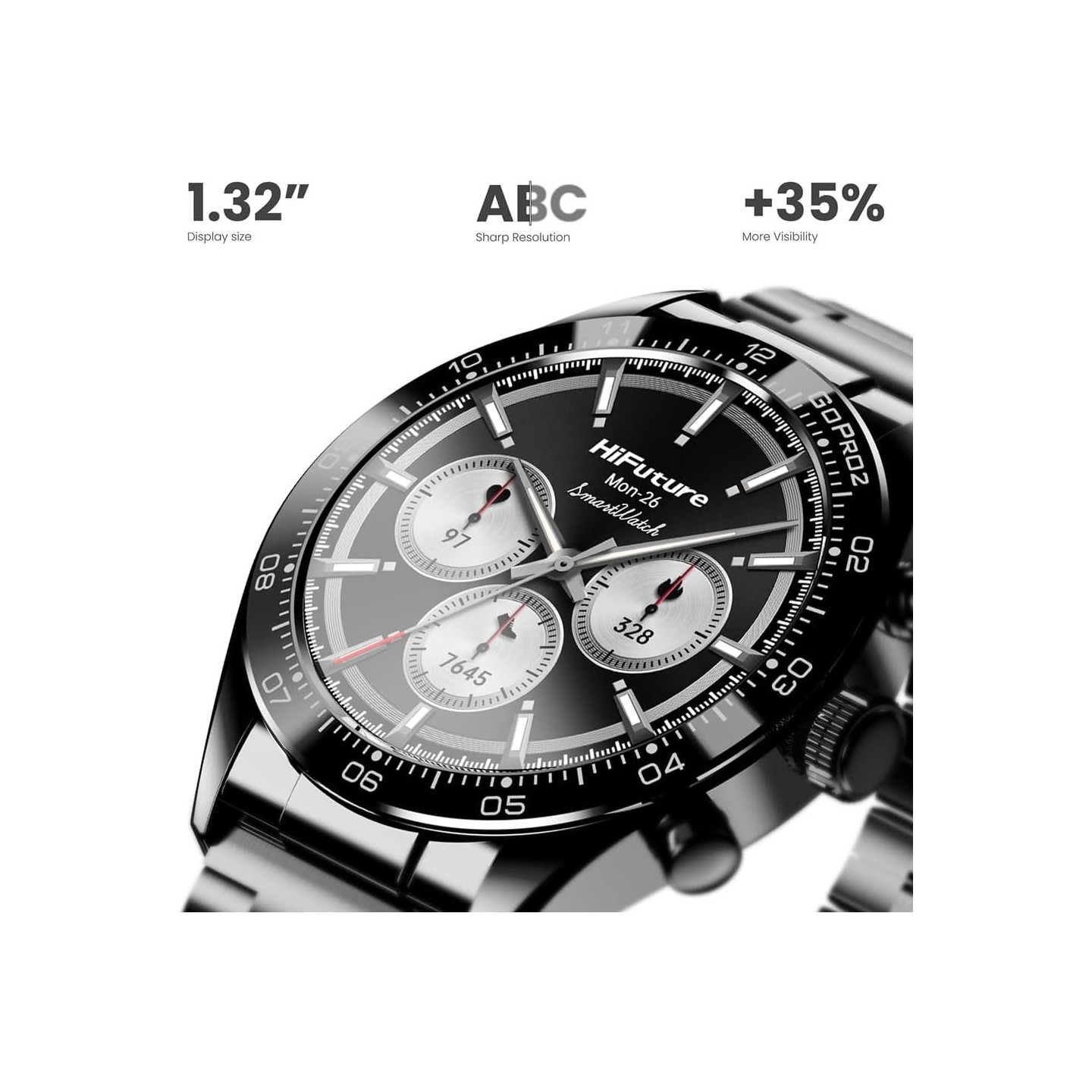 HiFuture Luxury Classy SmartWatch - GO PRO2 - Silver — Buy in Cyprus with Fast Delivery