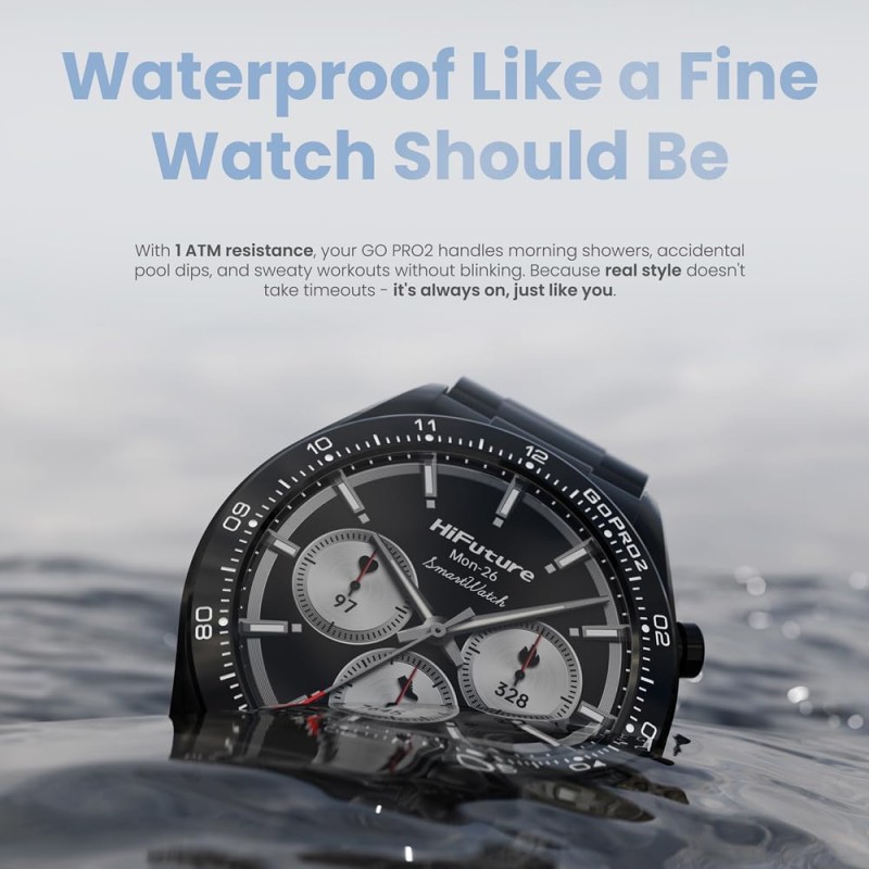 Buy HiFuture Luxury Classy SmartWatch - GO PRO2 - Silver in Cyprus, Nicosia, Limassol, Larnaka, Pafos